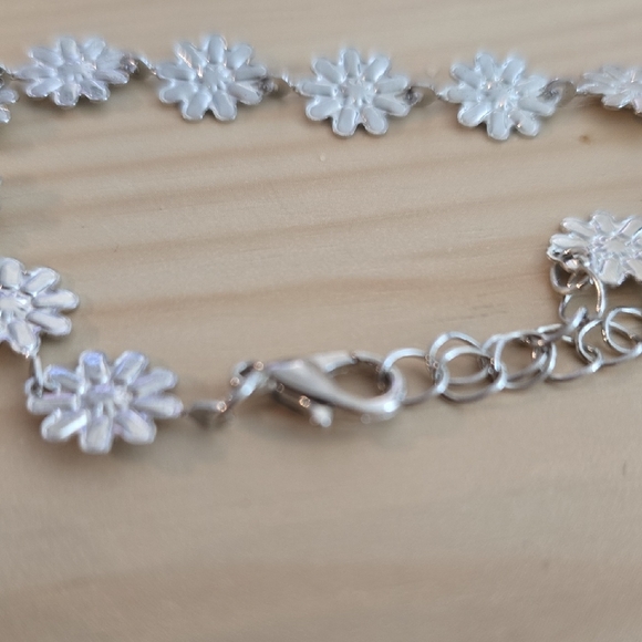 Silver Floral Bracelet - Picture 2 of 3